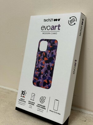 Tech21 EvoArt Garden Floral Hülle Für Apple iPhone 12 Pro Max Orchid Purple