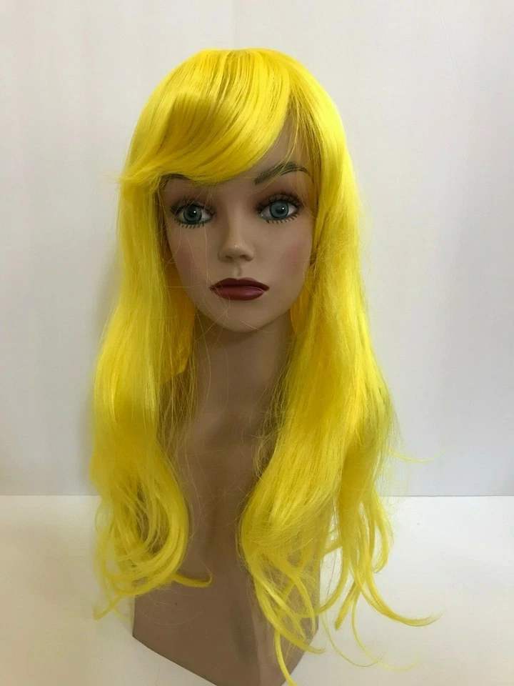 Pelucas de cosplay extra largas coloridas.  Capas largas con flequillo.  Nuevo. Foto 4 de 4