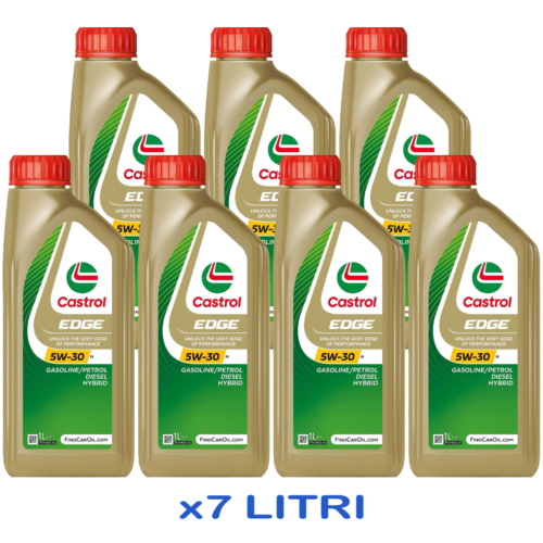 7 LITRI CASTROL EDGE 5W30 M OLIO MOTORE Longlife 04 BMW MercedesBenz ACEA C3 - Foto 3 di 6