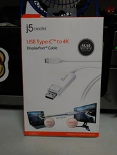 j5create USB Type-C to 4K DisplayPort Cable, JCA141
