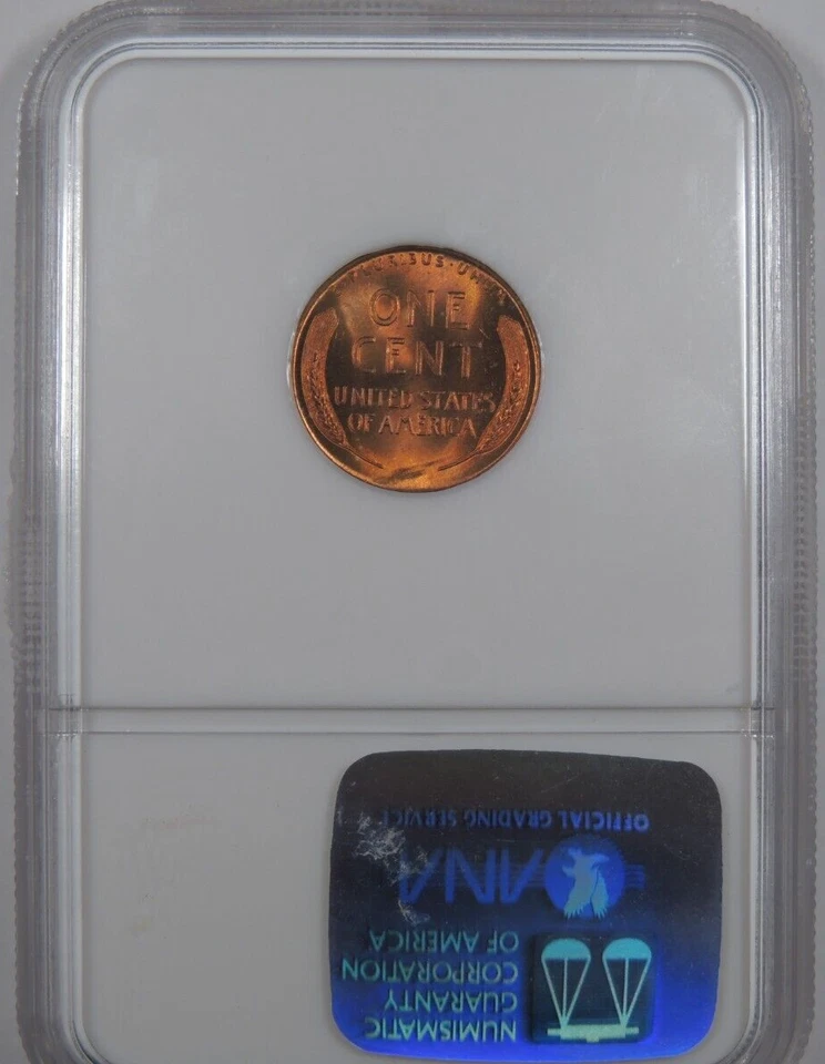 1945 1C NGC MS 67 RD Lincoln Wheat Cent [003] - Image 2 of 4