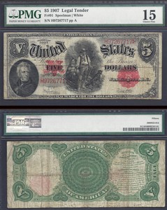 5 1907 Fr 91 Usn Woodchopper Red Seals Sn S Engraving Error Pmg - details about 5 1907 fr 91 usn woodchopper red seals sn s engraving error pmg ch fine 15