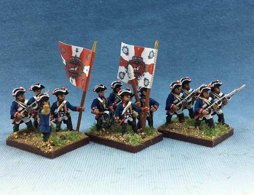 15mm Seven Years War WGS painted Brunswick Behr Infantry BW5 - Picture 8 of 12