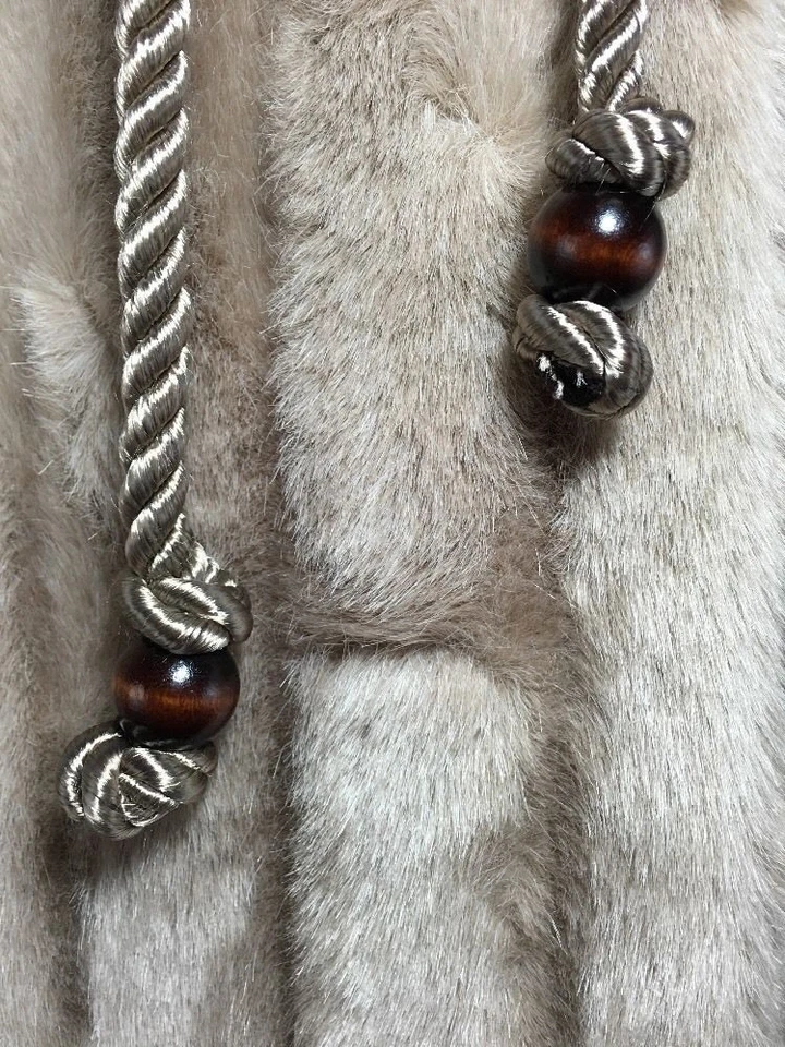 Womens Vintage Faux Fur Coat Brown Passport Lined Estimated Medium Bust 42-44" - Image 4 of 4