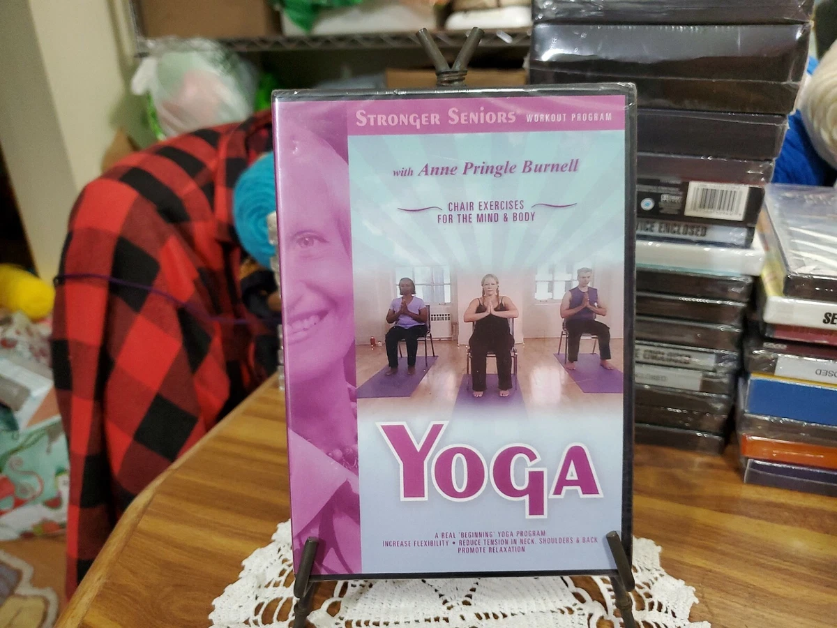 Chair Yoga Dvd Stronger Seniors Exercises Fitness Anne Pringle Burrell  brand NEW