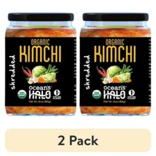  2 pack Ocean's Halo Organic Kimchi, Shelf Stable, 16 oz