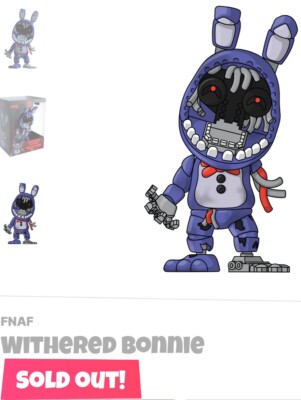 Youtooz * FNAF * Withered Bonnie * Vinyl Figure * NEW * Sold