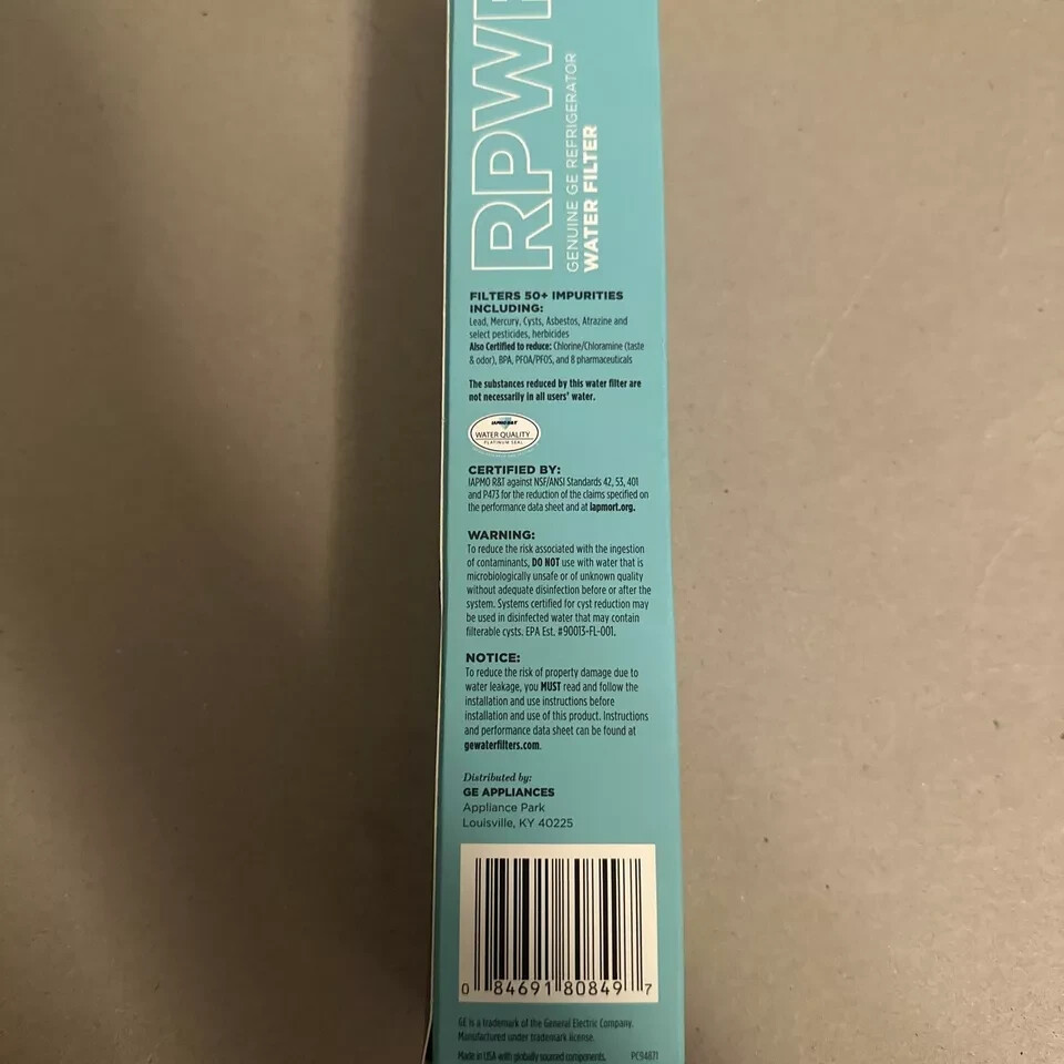 GE RPWFE Refrigerator Water Filter with Chip New 2 pack [ No chip
