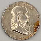 1963 D Franklin Half Dollar 90% Silver 50¢ Circulated US Coin - FINAL YEAR