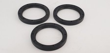 50mm x 65mm x 8mm OIL SEAL, NITRILE DOUBLE LIP WITH SPRING LOT OF 3 NNB