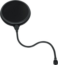 Split Level Double Layered Pop Filter with Attachment Clamp; Fits Most Standard