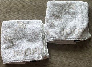 2 Stck JOOP Handtücher Move Faded Cornflower 50x100 cm Farbe Creme