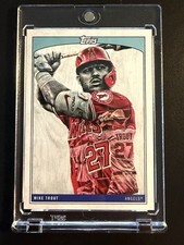 2022 Topps x Lauren Taylor #1 Mike Trout Los Angeles Angels