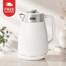 Electric Kettle 1.8L Cordless 1500W Rapid Boil Auto Shut Off Tea Coffee Jug UK