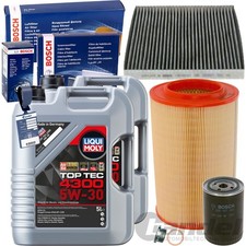 BOSCH FILTERSET+LIQUI 5W30 ÖL passend für CITROËN JUMPER 2 PEUGEOT BOXER 3.0HDI