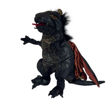 Folkmanis Black Wyvern Dragon Puppet Plush 15" Stuffed Toy Lovey