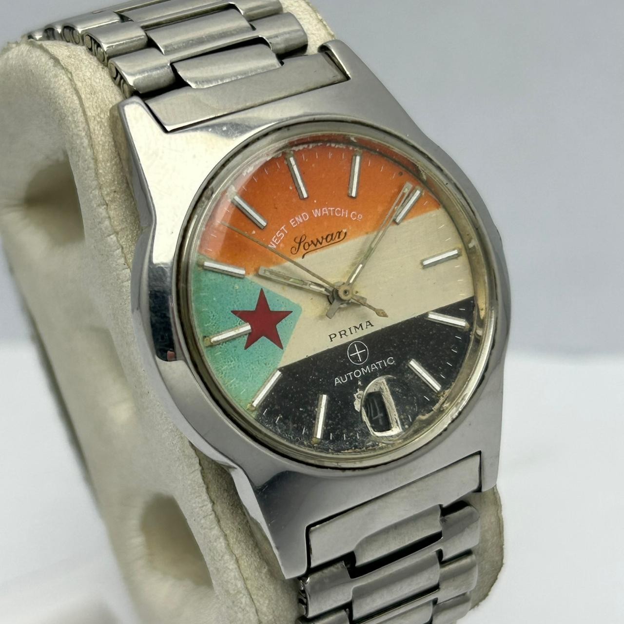 End Watch Co Vintage Sudan Dial West Sowar Watch Automatic Prima Flag 4289 S - vintagewatches.pk