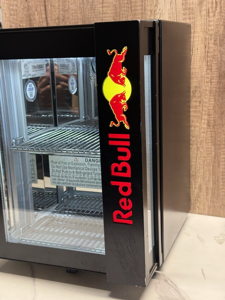 Red Bull Mini Fridge Countertop Glass Door Cooler RB-BC2020 ECO