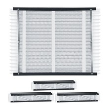 Air Filters MERV 13 Electrostatic Pleated HVAC Furnace Filter 4-Pack 20 x 25 x 4