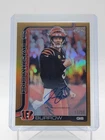 JOE BURROW 2025 TOPPS CHROME AUTOGRAPH GOLD REFRACTOR AUTO /50 BENGALS Q5692