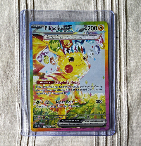 Pokemon TCG Pikachu ex 238/191 Surging Sparks Full Art Holo Hyper Rare NM