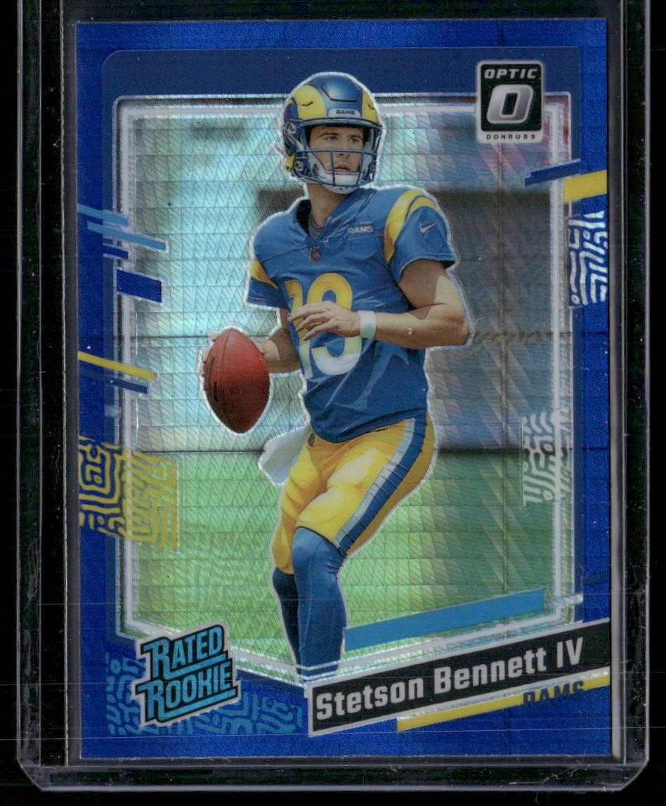 2023 Donruss Optic #267 Stetson Bennett Blue Hyper