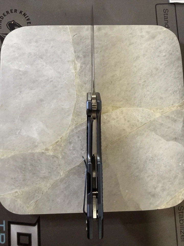 HINDERER FULL TRACK Stonewashed Ti Blue Black G-10 Spearpoint 20CV TRI-WAY - Image 4 of 4