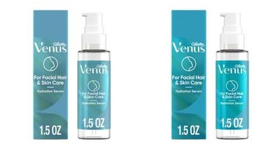2 NEW GILLETTE VENUS OLAY FOR FACIAL HAIR & SKIN CARE HYDRATION SERUM 1.5 FL OZ