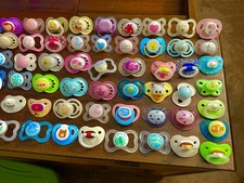 Huge Reborn Doll Pacifier Lot Over 110 Pacifiers/Dummies/Soothers