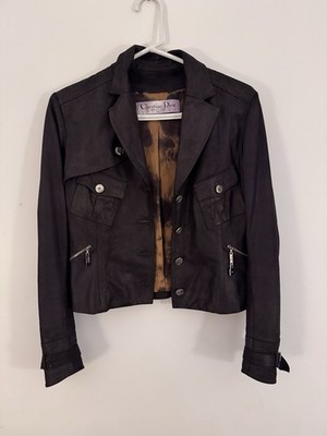 Christian Dior John Galliano Suede Goat Leather Jacket