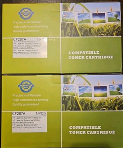  2PK Black CF287A 87A Toner Cartridges For HP Enterprise M506 MFP M527