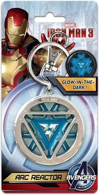 *NEW* Monogram Marvel Iron Man 3: Arc Reactor Glow-in-the-Dark Key Chain