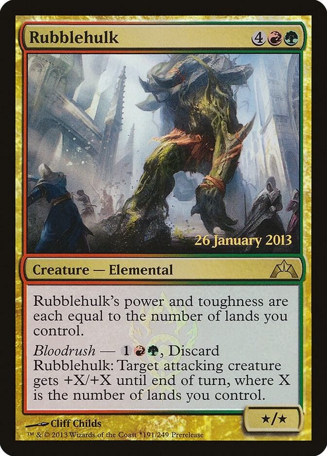 Rubblehulk FOIL NM #191 Prerelease Card MTG