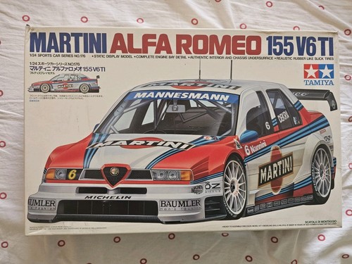 Tamiya Alfa Romeo 155 V6 TI Martini – 1/24 Sports Car Series No.176 – Kit...