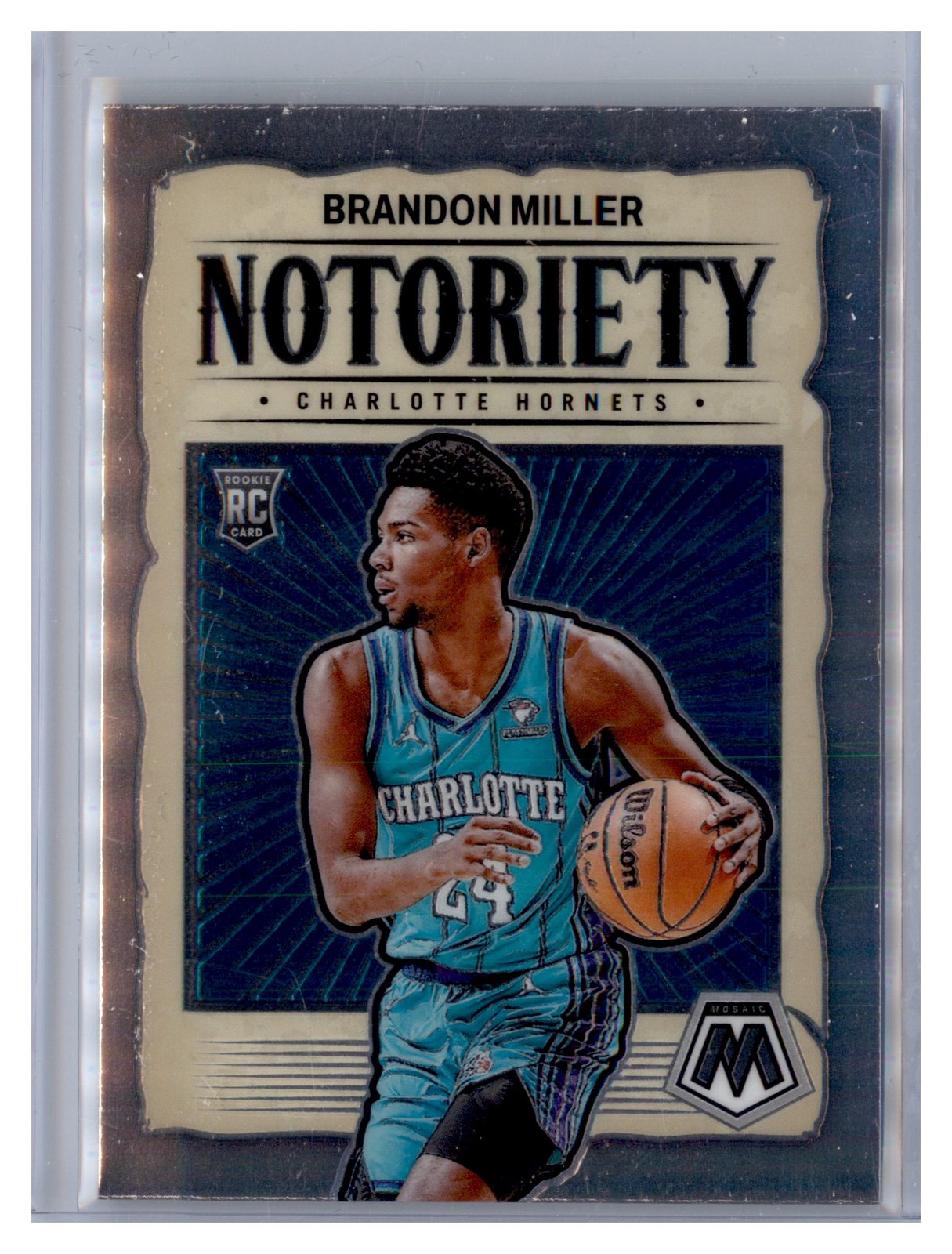 2023-24 Panini Mosaic #10 Brandon Miller Notoriety