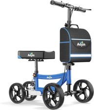 Aojin Knee Scooter for Adults for Foot Injuries, 300lbs Capacity, All Terrain