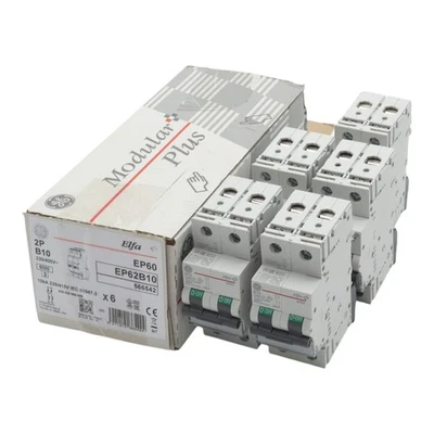 5x General Electric Elfa 566542 EP62B10 B10 EP62 Leitungsschutzschalter -unused- - Bild 1 von 4