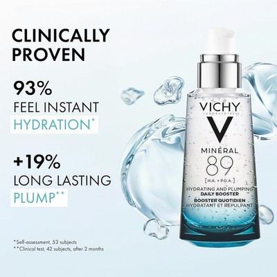 VICHY MINERAL 89 Hyaluronic Acid Face Serum 1.69oz - Imperfect Box