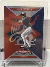 2025 Panini Crusade Colt Emerson Red  /25 #1 Seattle Mariners