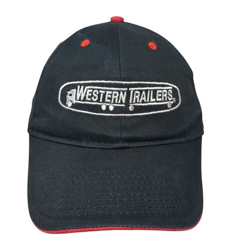 Western Trailers Strapback Baseball Cap Black One Size Adjustable Hit Wear