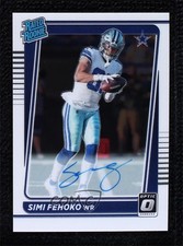2021 Panini Donruss Optic Rated Rookie RPS 150/150 Simi Fehoko #242 Auto 0c3