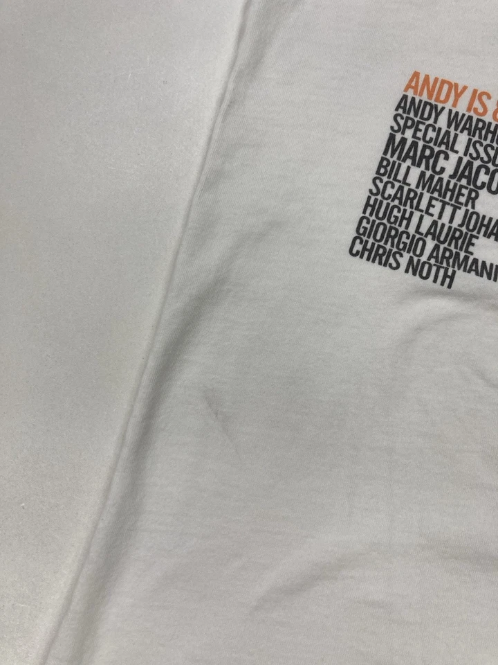 Marc Jacobs Entrevista Andy Warhol Museo Gráfico Camiseta Mujer Pequeña Blanca Foto 4 de 4