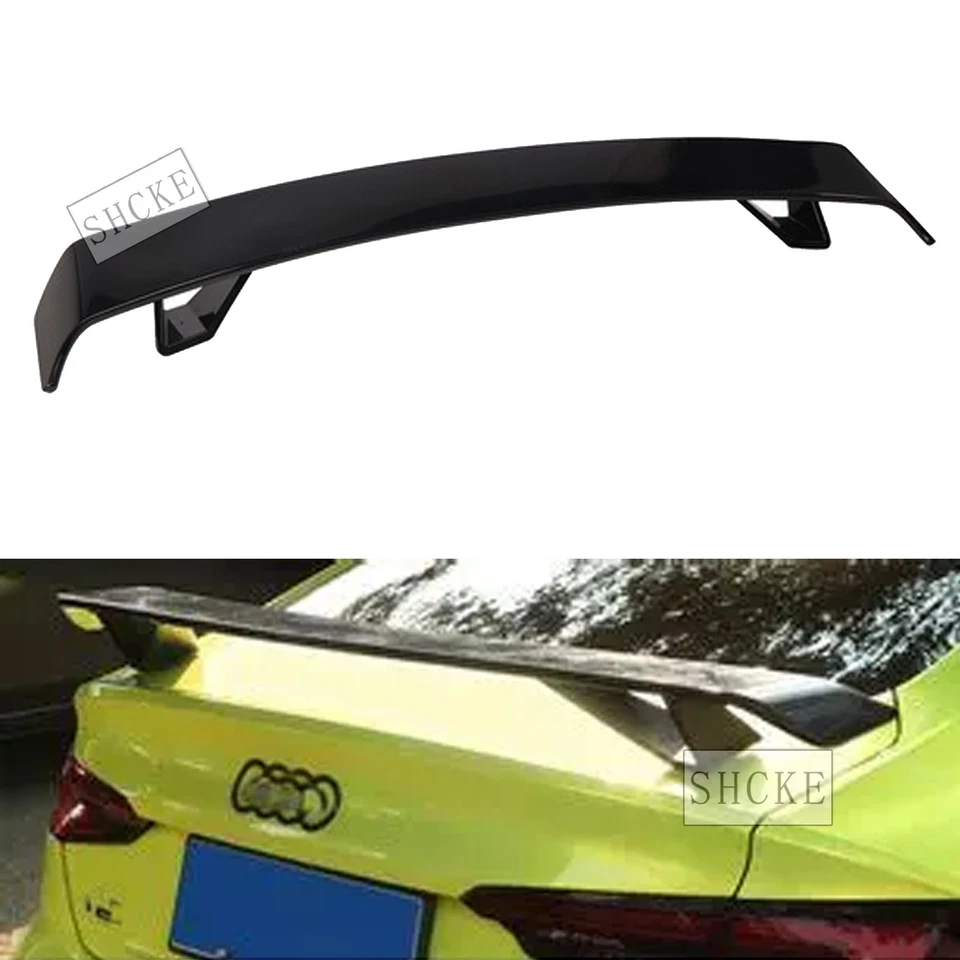 Glossy Black Universal Rear Trunk Spoiler Wing Racing For Universal Car Sedan Foto 2 de 4
