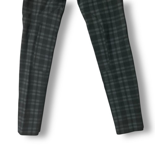 Dublin Plaid Breeches Sz 2 Riding Pants Black Gray Stretch Equestrian - Picture 7 of 11