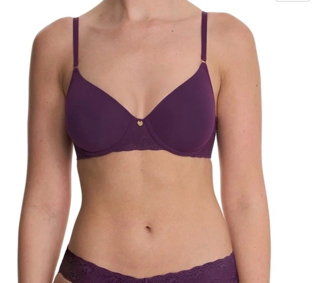 NATORI 721154 Bliss Perfection T-shirt Bra Fig Jam New Size 32D - Image 2 of 4