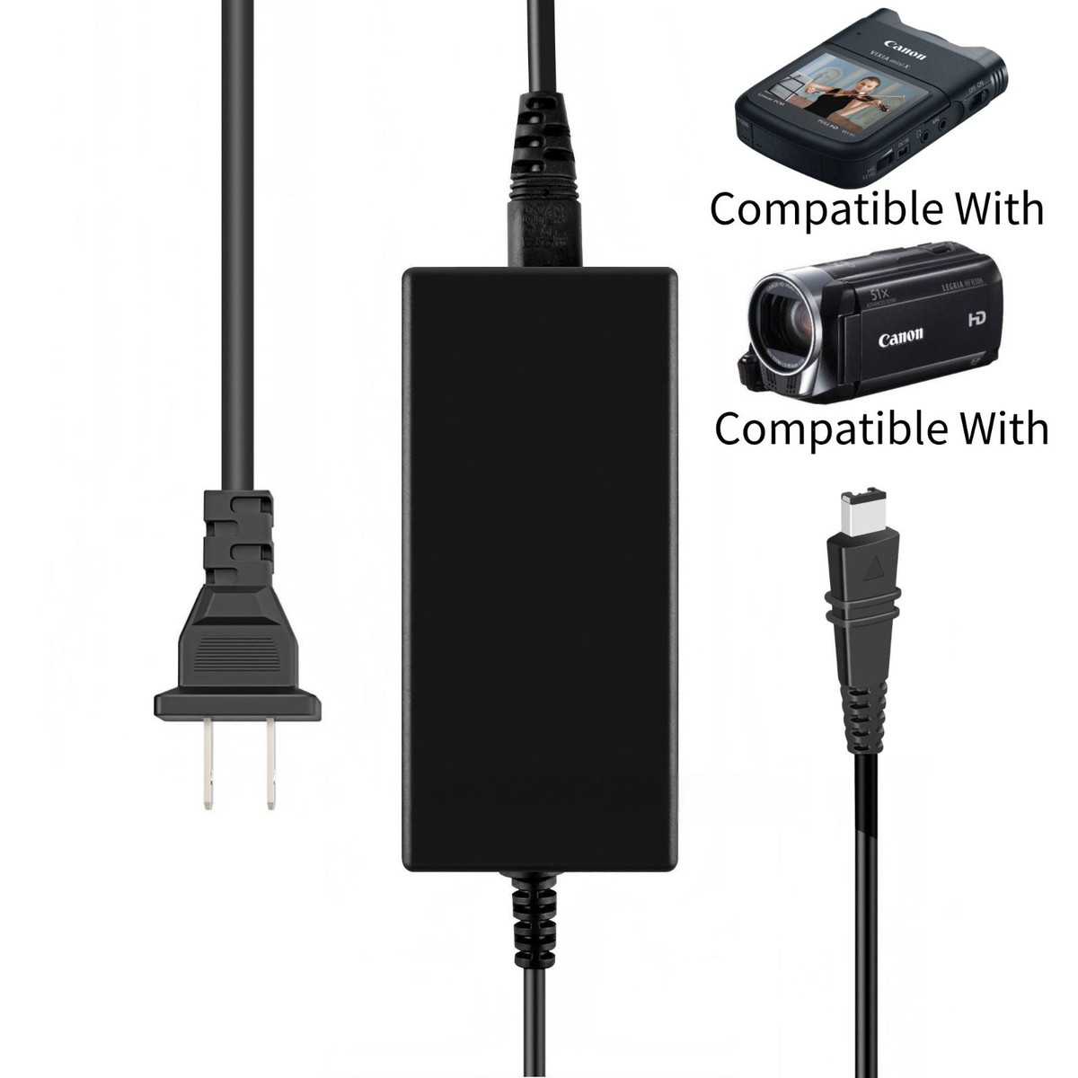 Charger for Canon VIXIA HF M50 R800 R80 R700 R500 M52 M500 HF-R70