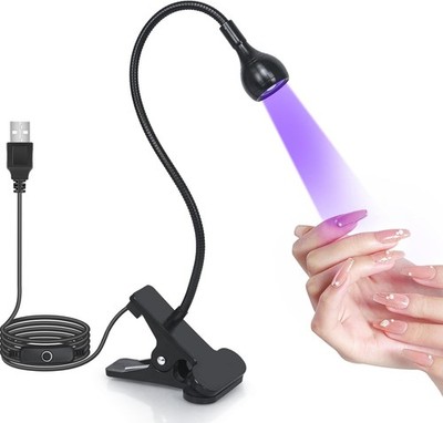 UV Nail Lamp - UV Light for Gel Nails, Flash Cure Lamp, LED Gooseneck Flash Cure