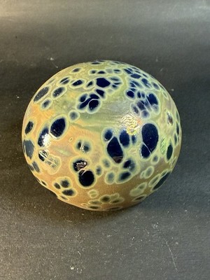 David Paterson Canada Glass Paperweight Hollow Opalescent 1996