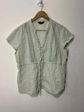 Women’s Bm Collection Green Button Down Blouse - Size 18