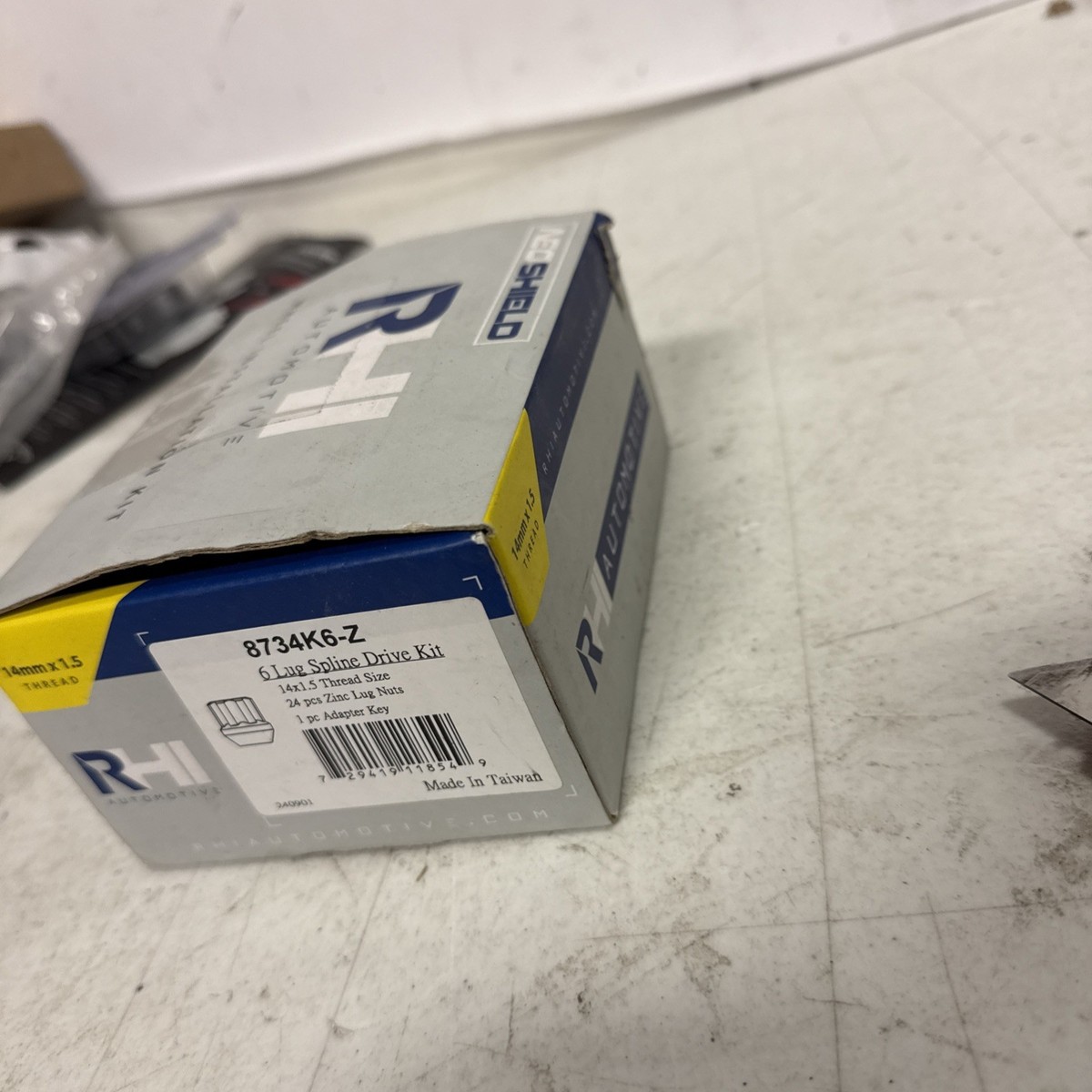 RHI AUTOMOTIVE 8734K6-Z Lug Nuts: 14x1.5 Open End Spline; 6